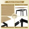 Small Dining Table Set for 4,47'' Wooden Modern Dining Table and Chairs Set with 4 Chairs,5 Piece Wooden Dining Table Set 6