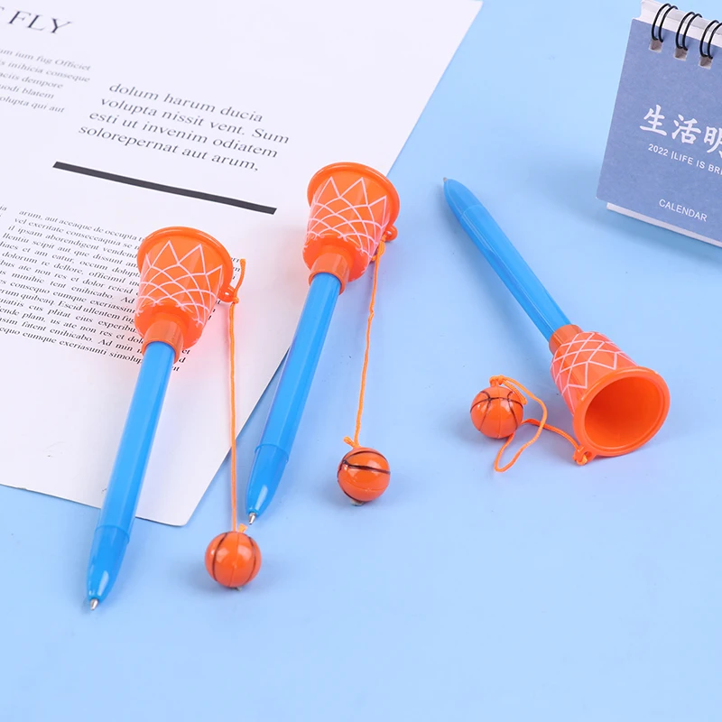 

Basketball Hoop Pens Basketball Ballpoint Pen Oil-based Cartoon Creative Fun Pen Basketball Party Favors