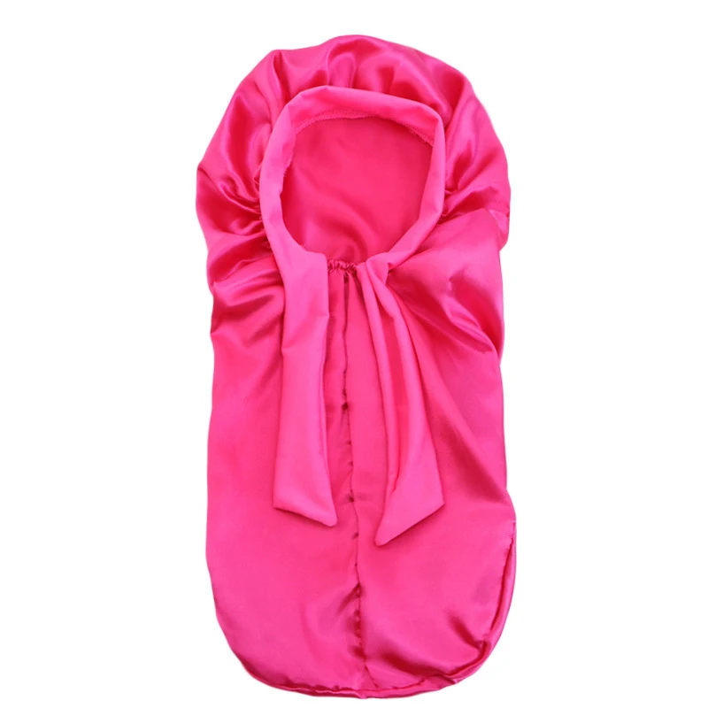 Solid Color Satin Sleeping Cap for Kids Girls kids bonnet cap