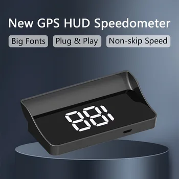 Pantalla Head-up Display (HUD) para Coche, Universal, Velocímetro Digital Electrónico KMH, Sistema GPS, Proyector, Accesorios Interiores 1