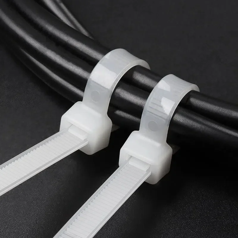 300/100Pcs Plastic Nylon Cable Ties Detachable Self-locking Cord Ties  Straps Fastening Loop Reusable Wire Ties For Home Office - AliExpress