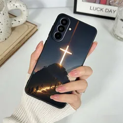 Faith Christian Religious Jesus Black Phone Case - Galaxy A04s (131HA0601HSE)