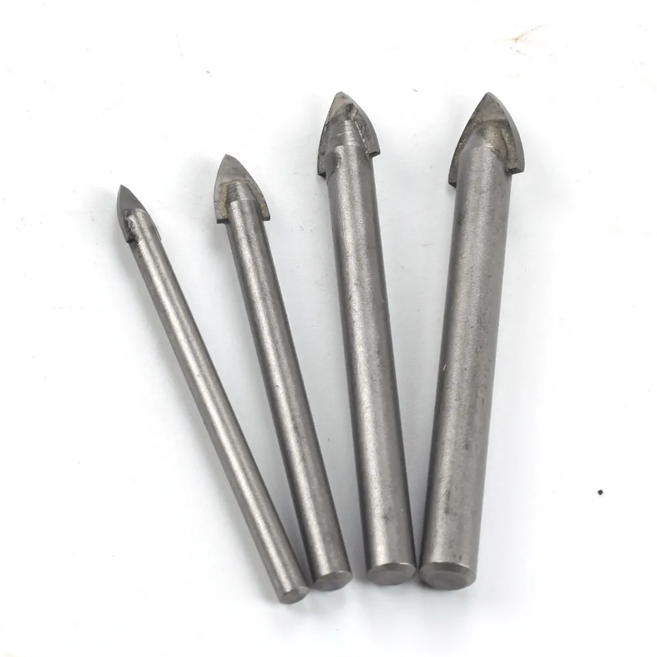 Amonk 10-Piece Glass & Tile Drill Bit Set - 6mm (1/4") Carbide Tip For Glass, Ceramic, Marble, Concrete - View #5