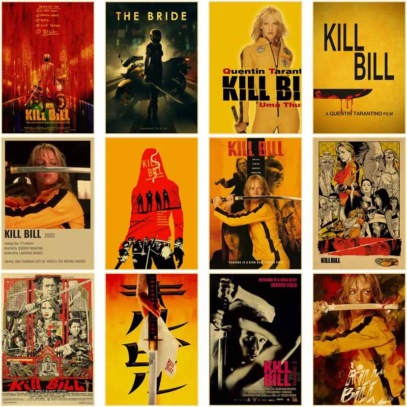 

Retro Movie Kill Bill Decorative Posters Room Decor Mural Kraft Paper Home Decoration Art Painting Vintage Wall Poster Aesthetic