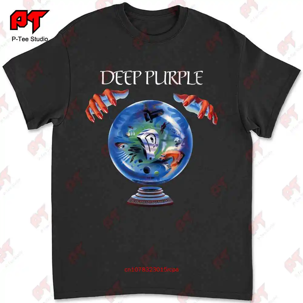 

Винтажная Футболка NB5G темно-фиолетового цвета с принтом раб и мастеров, 1990