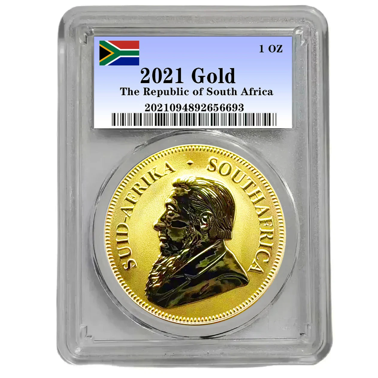 2021 Sud Africa Krugerrand Monete Placcate In Argento Dorato Da 1 Oz Con Scatola Di Tenuta Avanzata Monete Da Collezione Medaglia Moneta Distintivo Mo