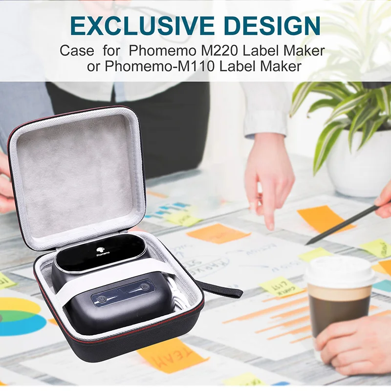 Ltgem Eva Case Duro para Phoemo M220 M110 Etiqueta Fabricante Viagem Bolsa de Armazenamento de Transporte para Impressora de Etiquetas Térmicas - Image 6