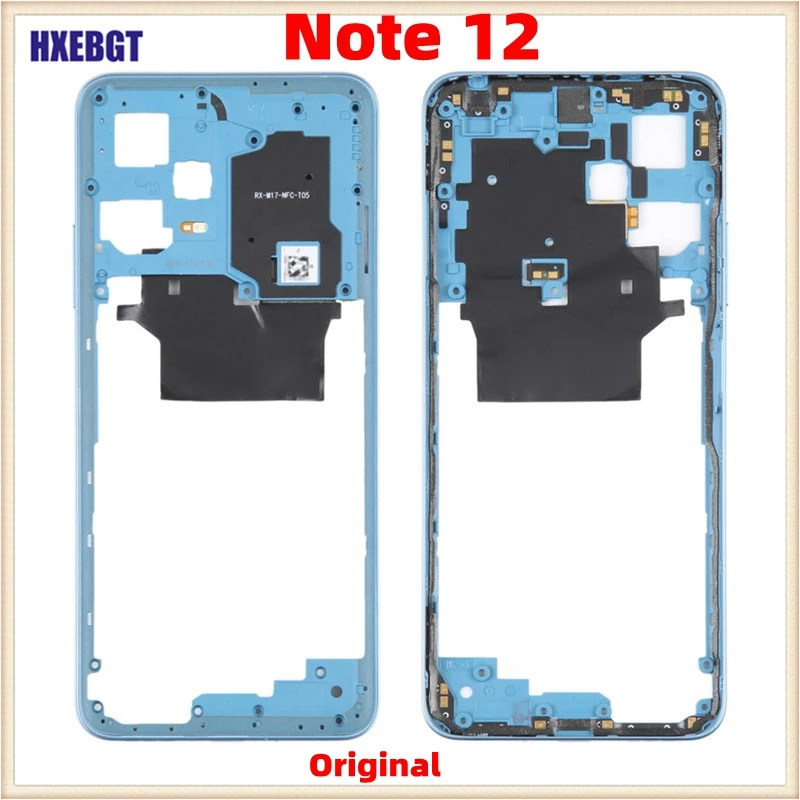 

Передняя рамка для Xiaomi Redmi Note 12 средняя Рамка передняя рамка средняя Рамка Корпус + кнопки регулировки громкости запчасти 22111317I