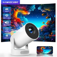 Magcubic HY300 Pro + Projector 4K 720P With 5W Speaker Android 11 290ANSI WiFi 6 BT5.4 Mini Outdoor Video Home Theater Projector 1