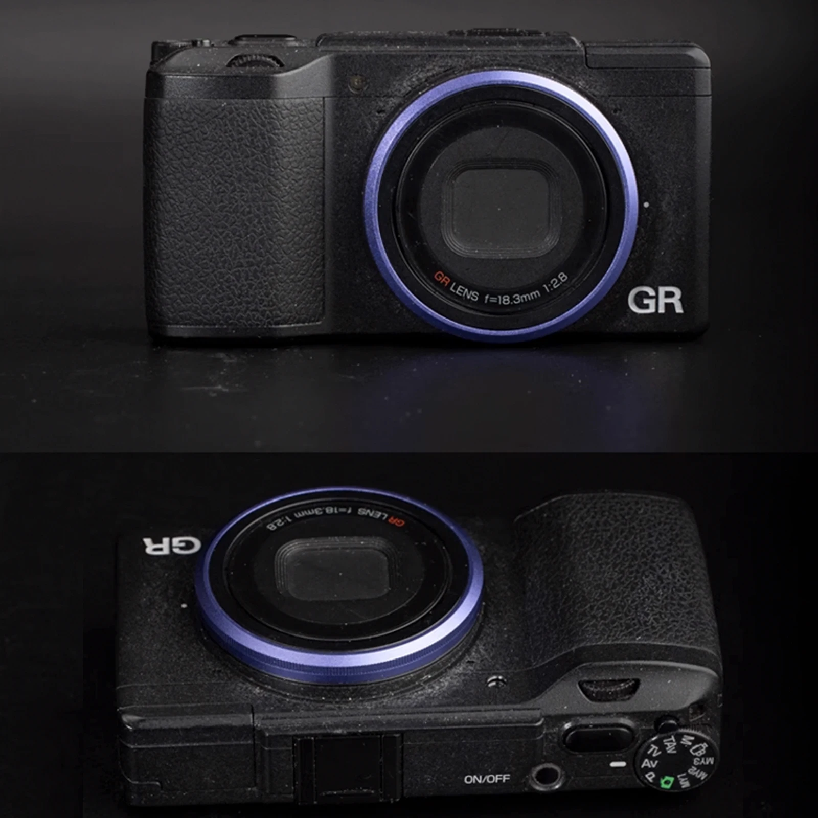 알루미늄 렌즈 어댑터 링 금속 핫슈 보호 커버, 다채로운 장식 링 보호 캡, Ricoh GR2 환경적