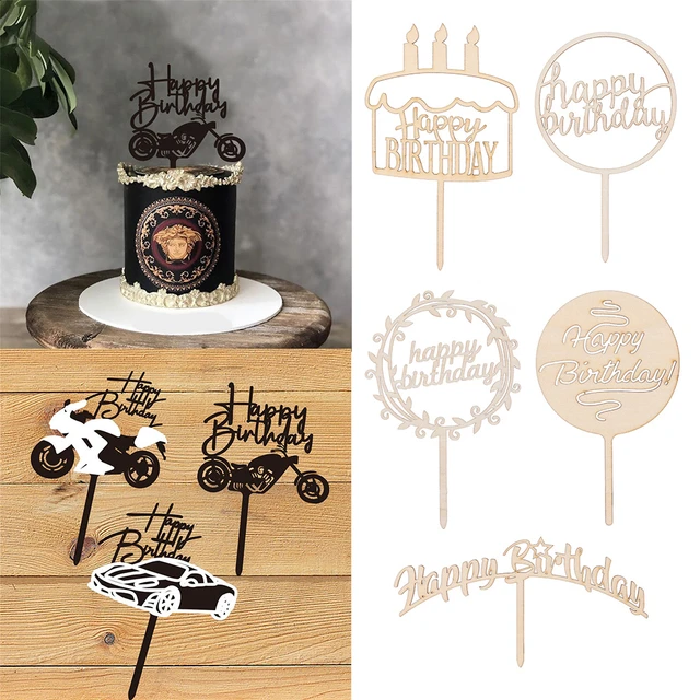 Motocross Festa De Aniversário Decoração Bolo Cupcake Toppers Banner Da  Motocicleta Decoração Do Bolo Para O Homem Ou Do Menino Fontes De Festa De  Aniversário - Utensílios Para Decoração De Bolo - AliExpress