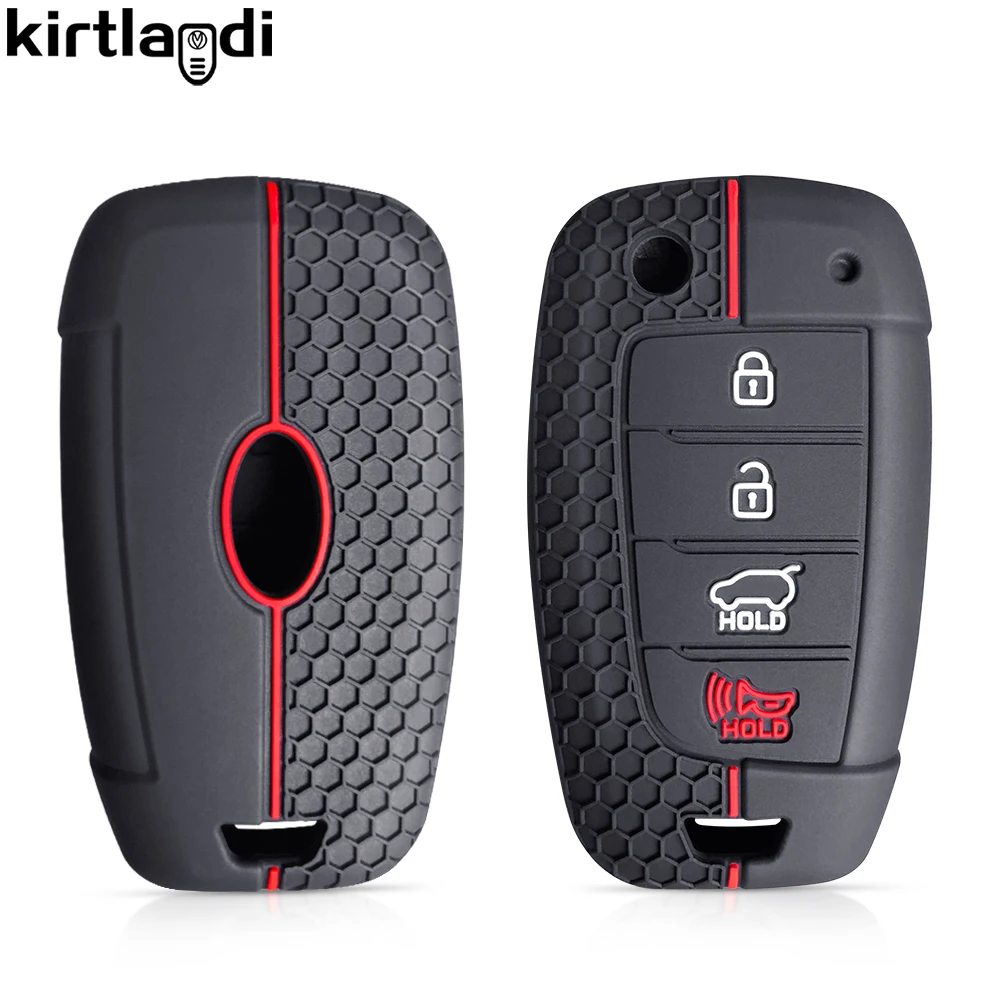 4 Tasten Auto Fernbedienung Schlüssel etui Silikon Schlüssel abdeckung Halter für Hyundai i30 ix35 Tucson Solaris Fokus Sonate Akzent Elantra Creta