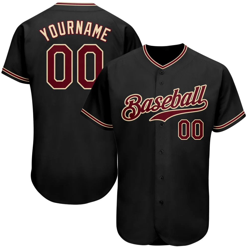 Baseball Jersey Personalized Printed Team Name/Numbers Breathable Soft Hip hop Streetwear for Men/Kids Outdoors Game