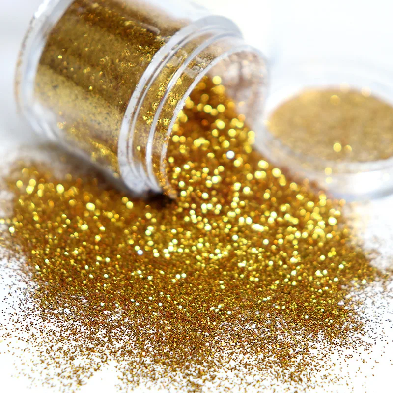 0.2mm Holographic Sugar Powder Laser Nail Glitter Shining Fine Colorful Chrome Pigment Dust For DIY Polish Nail Art Decorations