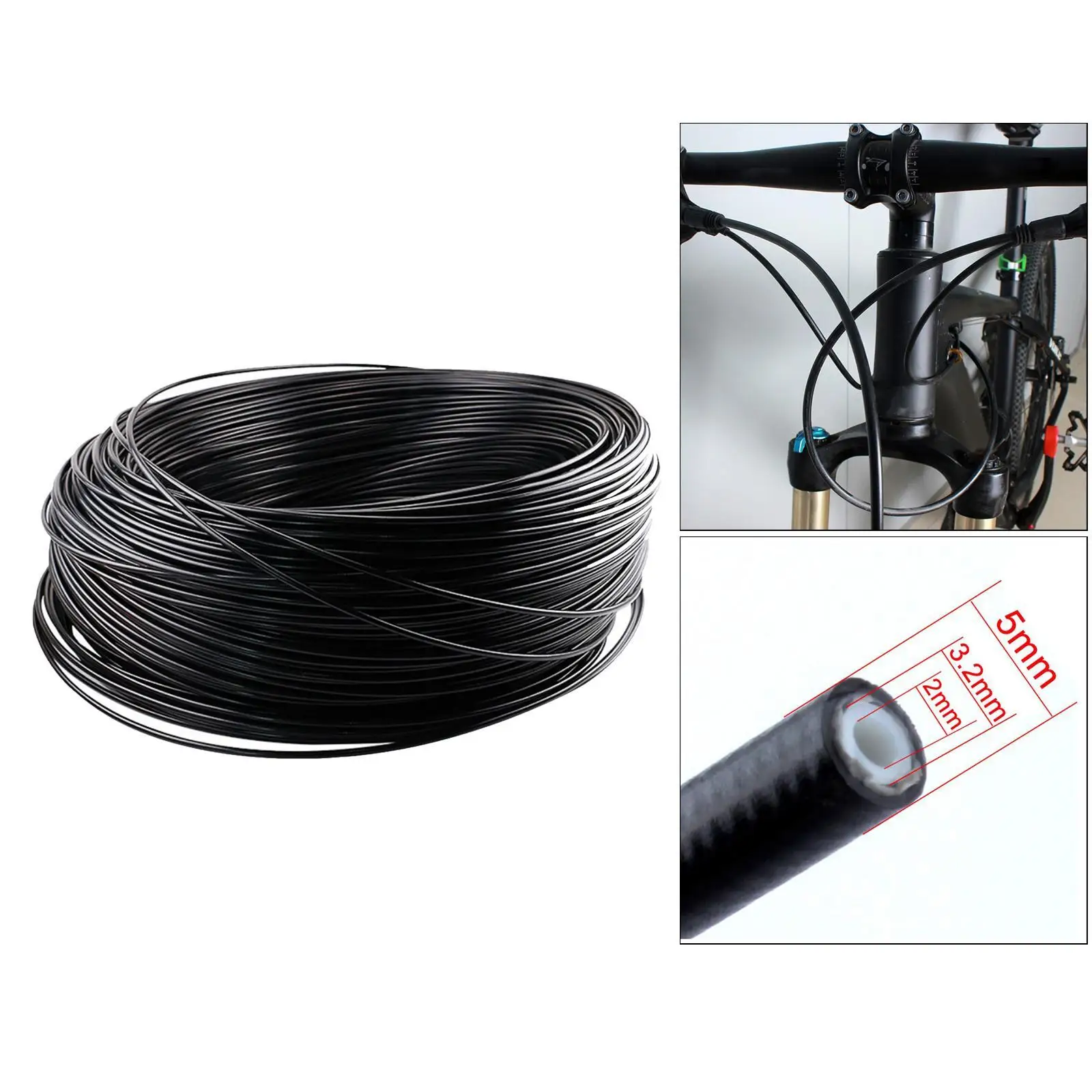 Hydraulic Disc Brake Oil Tube Pipe MTB Bike Brake Hose for Mountain Bicycle 60ml bicycle brake oil mountain bikes maintenance brake fluid mineral oil system fluid bike repair accessories oil injector