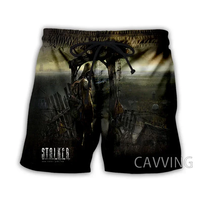 CAVVING 3D Printed  Stalker Game   Summer Beach Shorts Streetwear Quick Dry Casual Shorts Sweat Shorts for Women/men 2