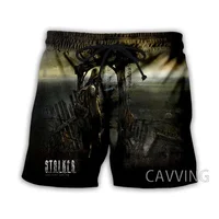 CAVVING 3D Printed  Stalker Game   Summer Beach Shorts Streetwear Quick Dry Casual Shorts Sweat Shorts for Women/men 2