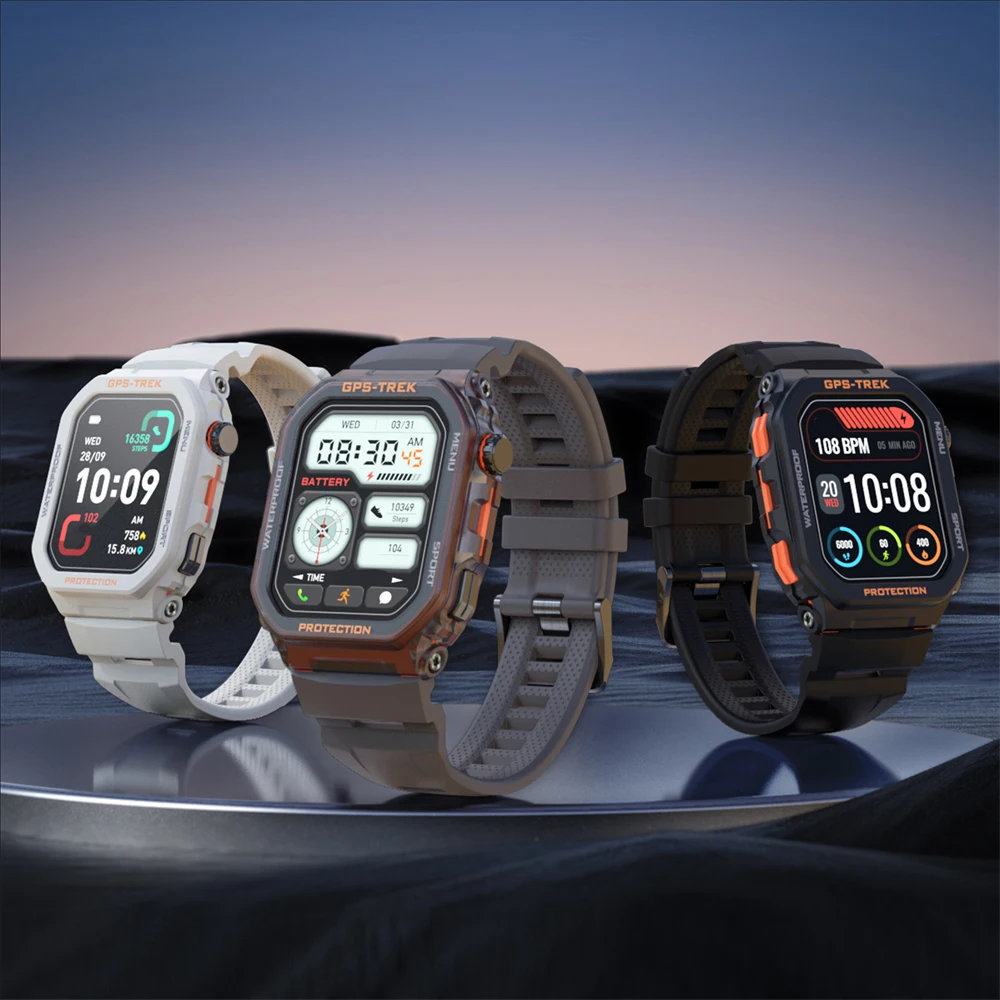 2025 New GPS Smart Watch Men 1.75-inch HD AMOLED Screen Compass Bluetooth Call IP68 Waterproof Sport Smart Watch for Android iOS