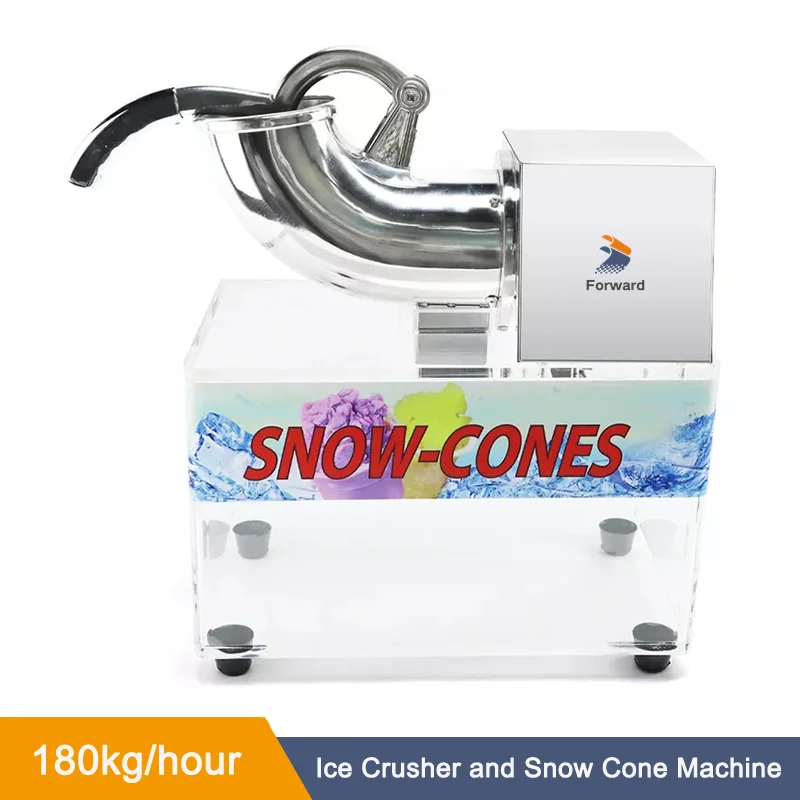 180kg/h Ice Shaver And Snow Cone Machine Portable 200w 1400r/min Ice