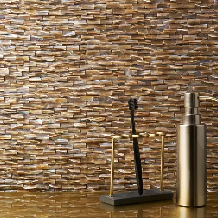 

[Mius Art Mosaic] Sorth Seas Pearl 3D Brick Pattern mosaic tile for backsplash tile