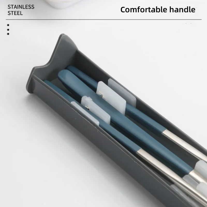 Stainless Steel Portable Tableware Spoon Fork Chopsticks Set