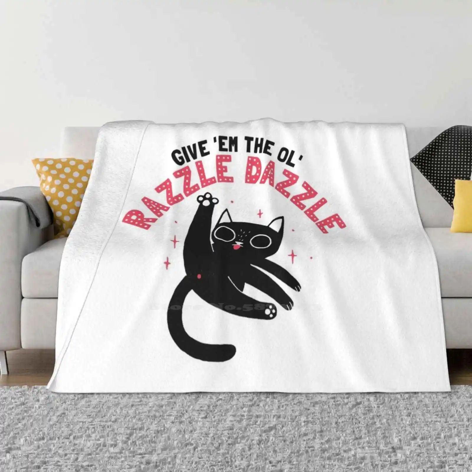 TheOlRazzleDazzleNewSellingCustomPrintFlannelSoftBlanketCatsKittyKitten