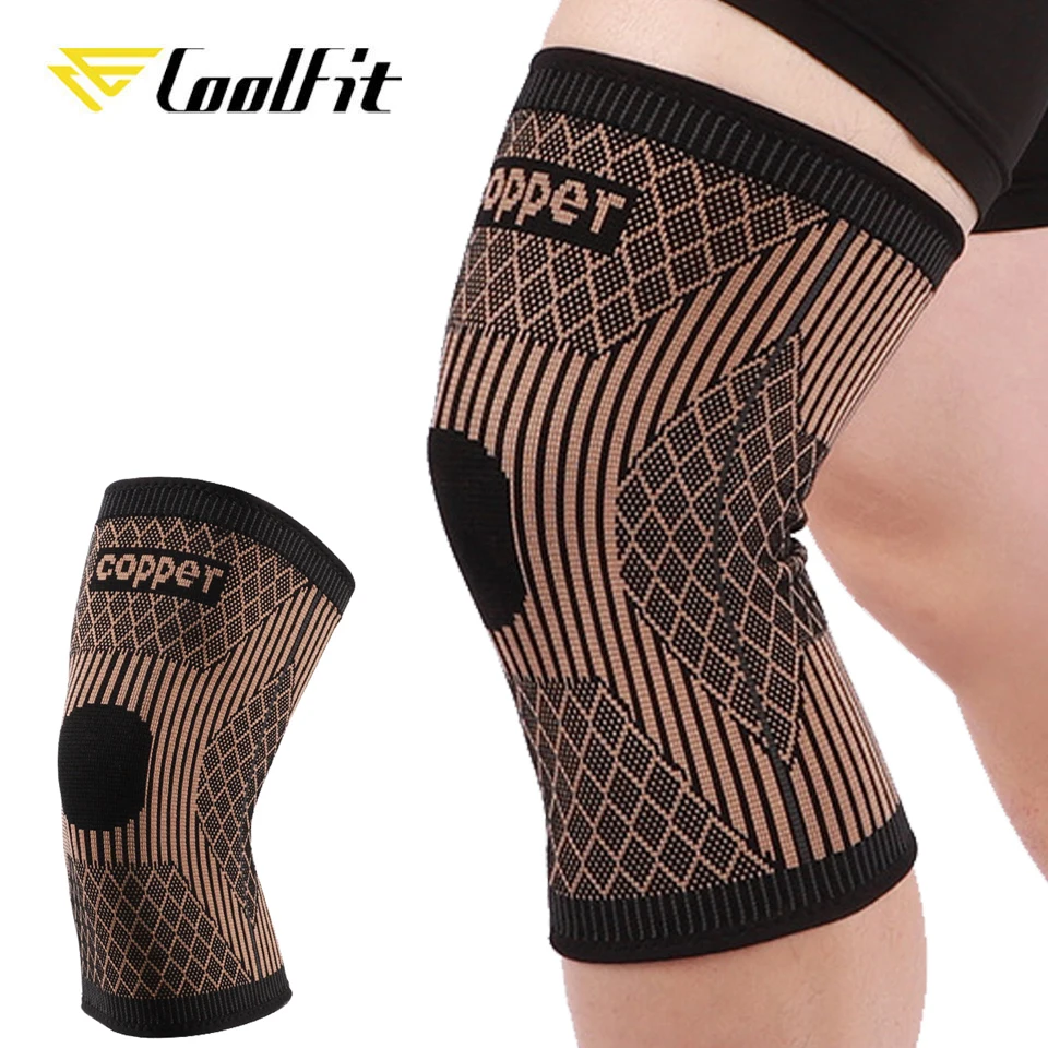 

Coolfit 1PCS Copper Fiber Knee Brace Knee Sleeve Compression Support for Women Men Sports Meniscus Tear ACL Joint Pain Relief