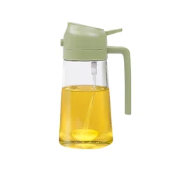 2-in-1 Kitchen Oil Sprayer and Pouring Bottle (500ml Green)