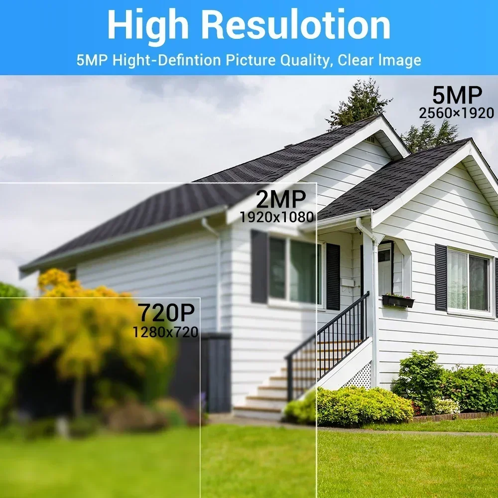 PEGATAH 4G 2K 5MP Security Camera Wireless Outdoor Battery Powered  Security Camera with Spotlight Siren TWO Way Audio Camera