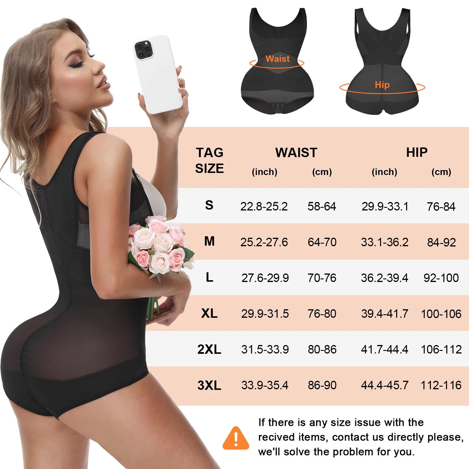 Women's Tummy Control Butt Lifter Bodysuit