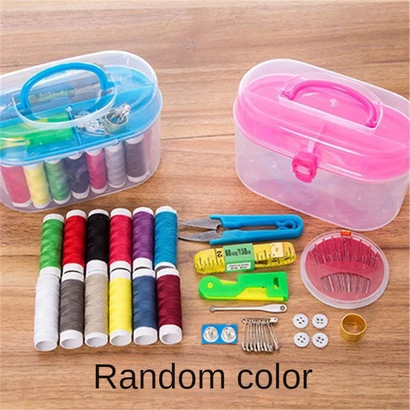 

DIY Home Sewing Box Suit Household Portable Mini Sewing Thread Sewing Kit Storage Tools Sewing Supplies Storage