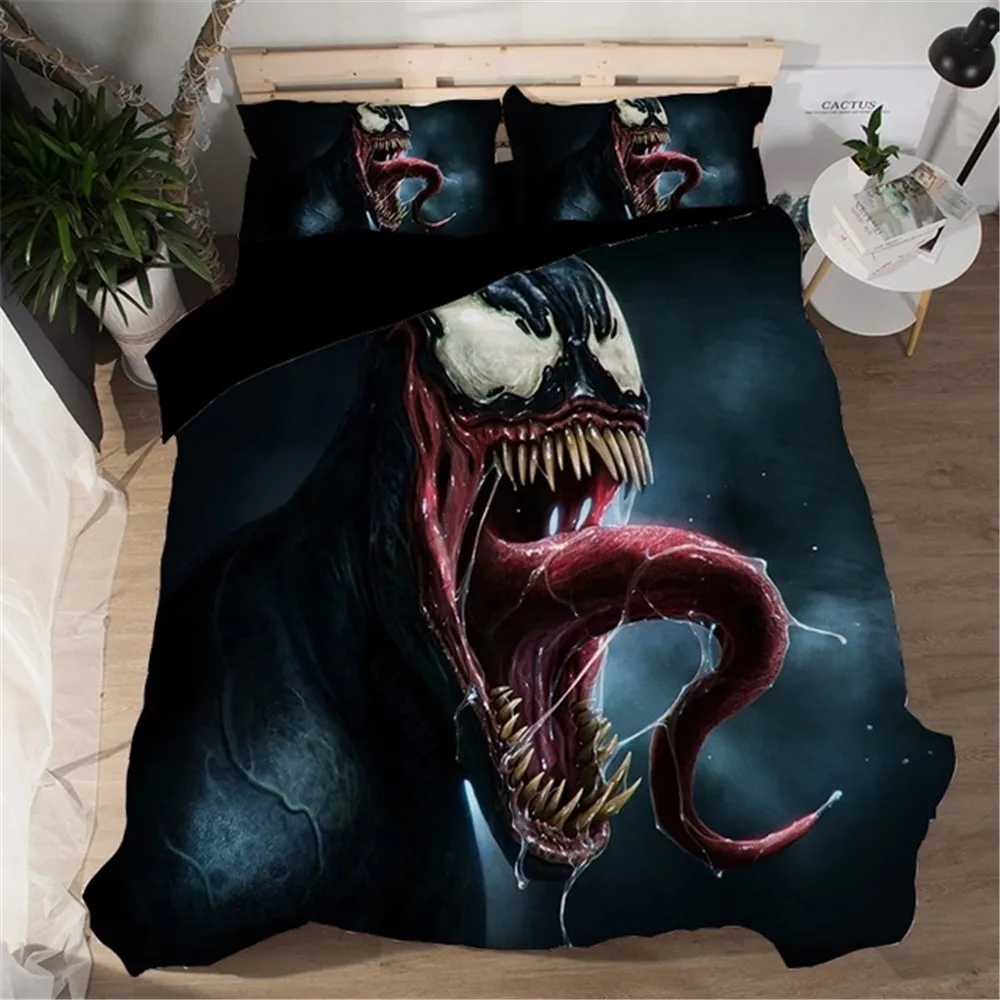 3d venom spiderman jogo de cama rainha tamanho do rei disney dos