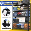 78" H Garage Shelving,3000LBS Heavy Duty Garage Storage Shelves,Adjustable 5 Tier Metal Shelving Unit 6