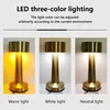 Creative Table Lamp Rechargeable Night Light Stepless Dimming Table Lamp For Restaurant Coffee Desktop Atmosphere Decor Lighting 2