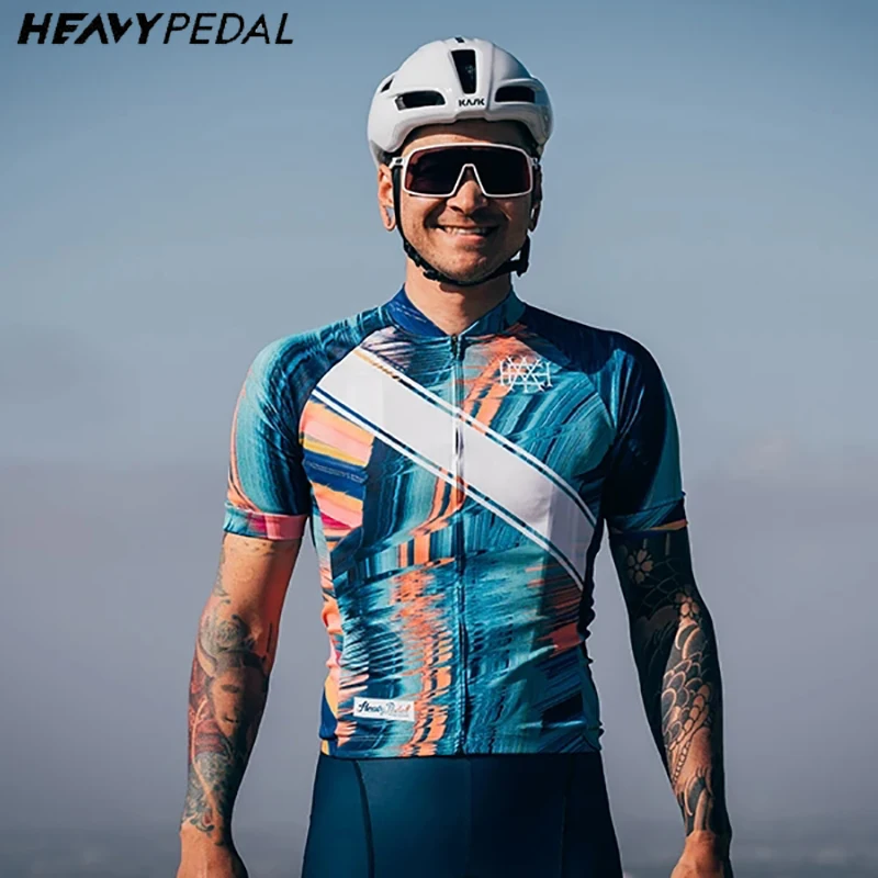 

Heavypedal Men Cycling Jersey 2022 MTB Maillot Bike Shirt Downhill Jersey High Quality Pro Team Tricota Mountain Bicycle Clothes