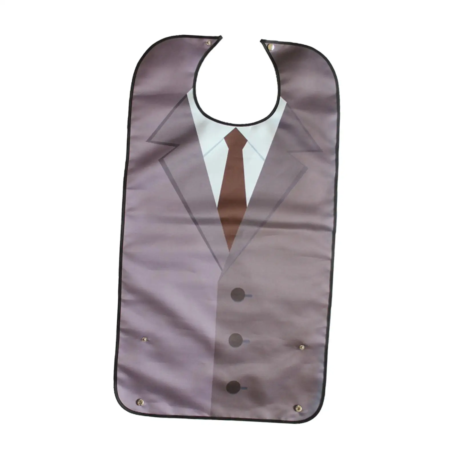 Drool Absorbing Bibs Adult Polyester Creative Washable Waterproof Comfortable Adjustable Clothing Protector Unisex for Elderly Seniors Women Men
