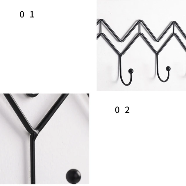북유럽 스타일의 우아한 웨이브 벽걸이 후크: 실용성과 미학의 조화
