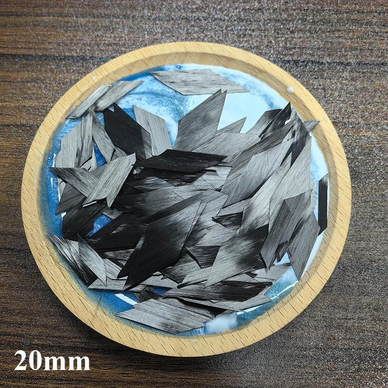 15/20/45mm 50g 탄소 섬유 다이아몬드 모양 절단 플레이크 단조 스트랜드 숏컷 고강도 자동차 오토바이 자전거 개조용