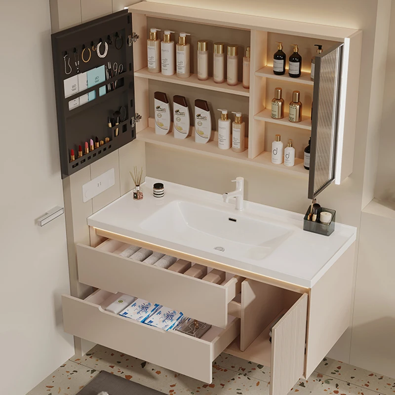 Washbasin Toilet Bathroom Vanities Vintage Partition Vanity Light Bathroom Vanities Mirror Storage Mobiletto Bagno Furniture