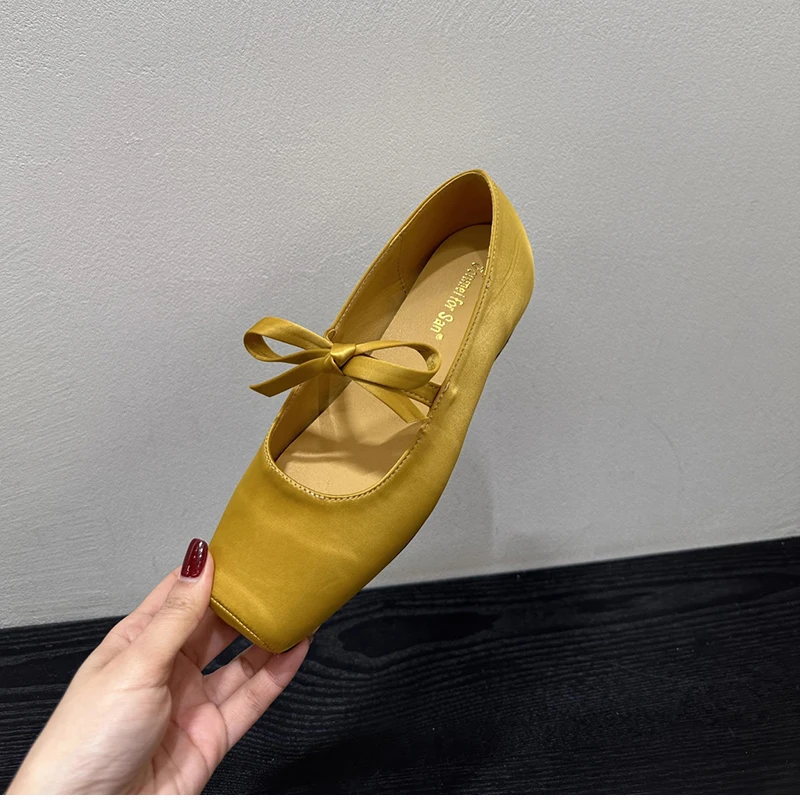 Designer Spring Flats Women's Ballet Shoes Comfort Soft Sole Shoes Outdoor Party Dress Female Slip On Shoes