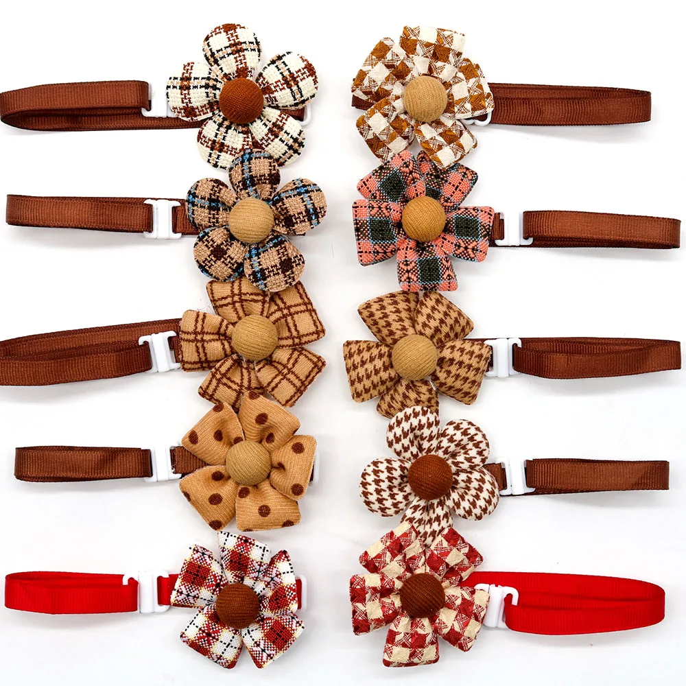 

30PCS Small Dog Cat Bow Tie Fashion Adjustable Dog Bowties Collar Pet Dog Bows Dog Grooming luxury Dog Accessories Pet Supplies