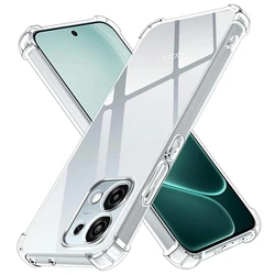 Transparent Shockproof TPU Case with Reinforced Corners for OPPO A6t Pro (Transparent)