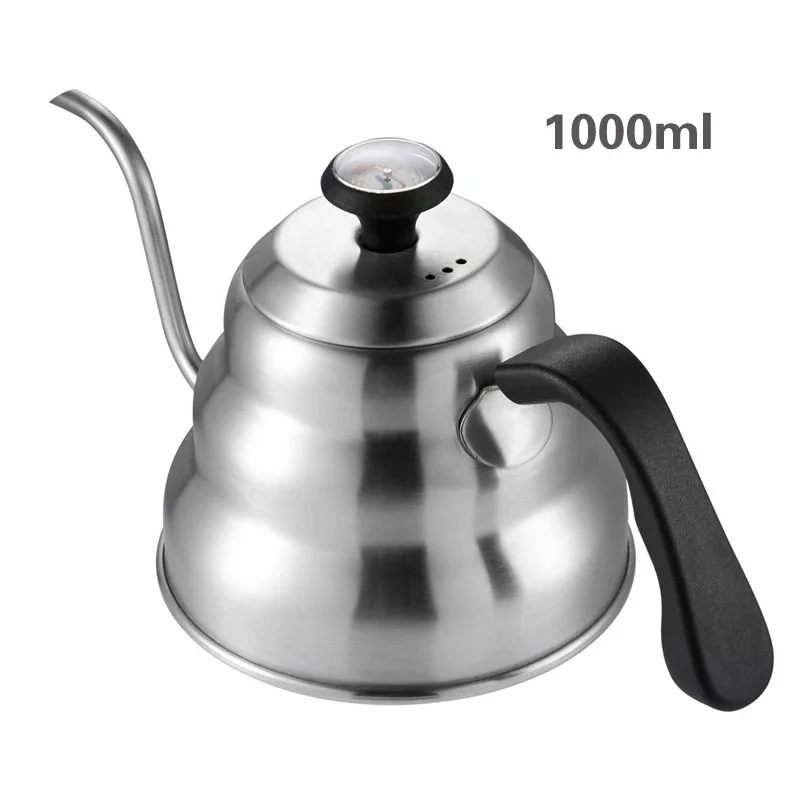 304 Stainless Steel Coffee Kettle Gooseneck Pour O...