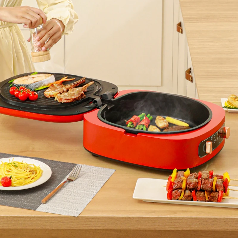 Multi-function Deepen Detachable Washable Electric Pancake Maker Double Sided Heating Pancake Machine Kitchen Electric Pan