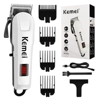 Kemei Professional Electric Hair Clipper Adjustable Electric Hair Clipper Men's Powerful Beard Rechargeable Hair Clipper KM-809A 1