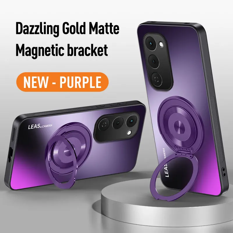 Magnetic Holder Case with Matte Skin-Feel and AG Lens Protection