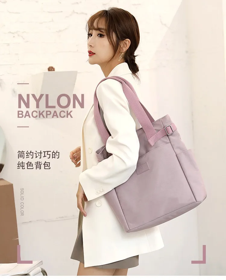 

Multifunction Canvas Tote Bag Female Large Capcity Shoulder Bag Daily Handbags Portable Travel Shopping Handle Bags Casual Purse