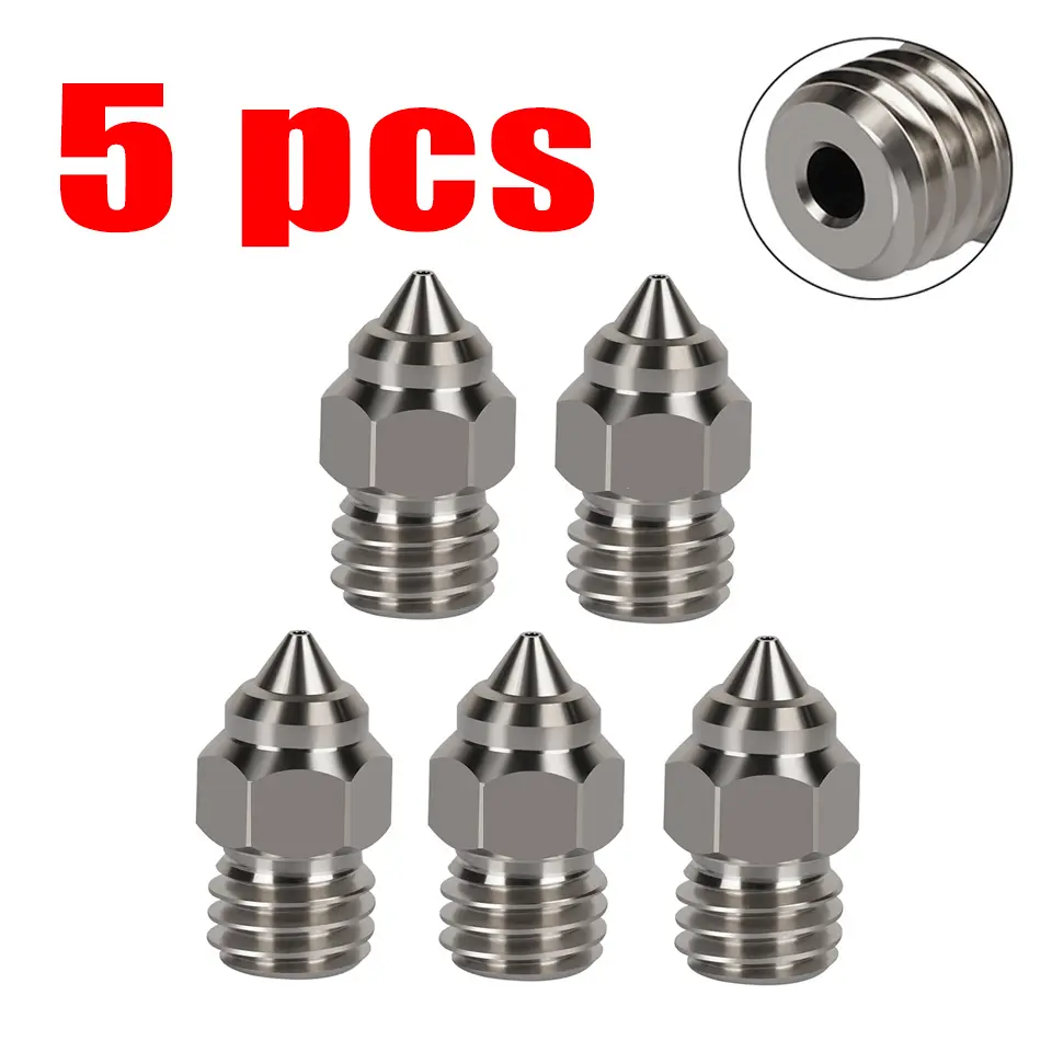 MK8 Nozzle For CR-6 SE Hard Steel Brass Copper Plated Nozzles for CR6 SE CR5 Pro Ender 3 S1 Pro CR10 V2 Ender5 Nozzle 0.4 0.6mm image 7