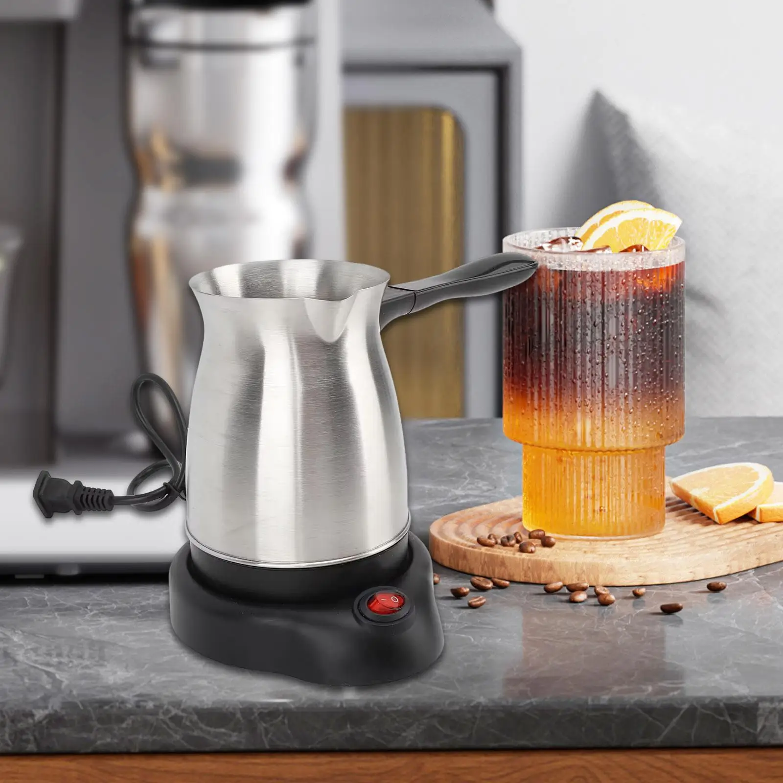 Turkish Coffee Maker Turkish Stainless Steel Coffee Pot for Kitchen Cafe Bar Turkish Coffee Maker Turkish Stainless Steel Coffee Pot for Kitchen Cafe Bar