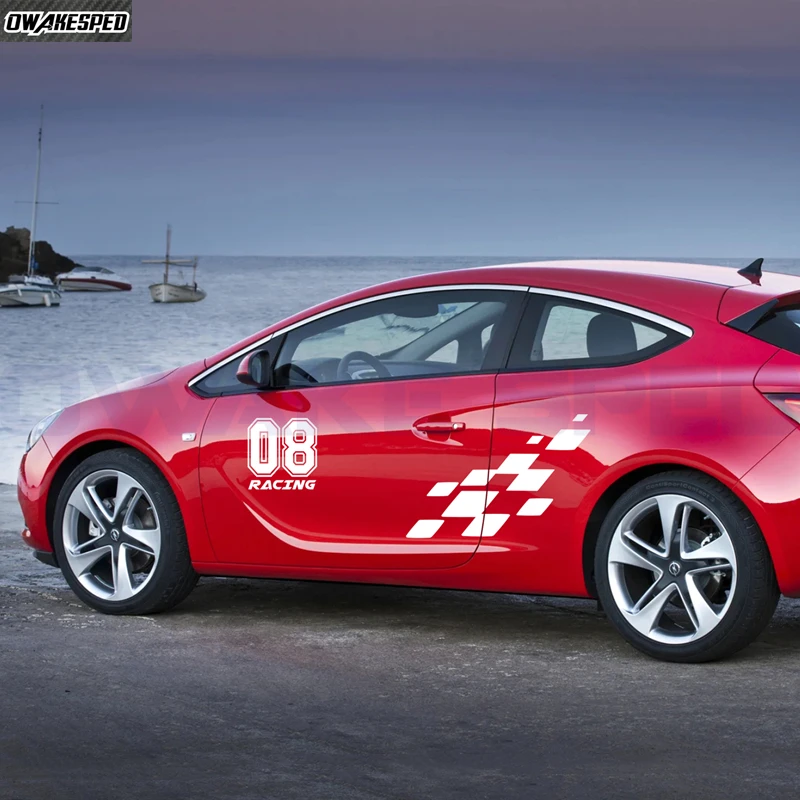 

4 шт., виниловые наклейки для автомобилей Opel Astra GTC